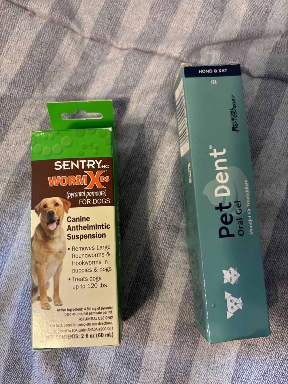 Entry SENTRY WormX Canine Anthelmintic Suspension - Green and Brown Packaging